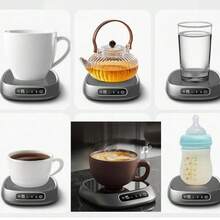 Heated Cup Coaster With Touch Control, Suitable For Home And Office Use, Keeps Milk And Coffee Warm, Constant Temperature Timer Cup Coaster - View 4