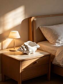 1pc Conch-Shaped Storage Holder, Creative Bionic Shell Desktop Organizer, Storage & Decor Dual Use. Holds Makeup Brushes, Pens And Bathroom Small Items. Soft Shape Boosts Room Vibe. For Desk, Vanity & Bathroom Counter, Home Decor And Gift Option. - Storage Box - View 5