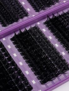 600/570/450 Clusters Segmented False Eyelashes, 8–16mm Mixed Length, Long-Lasting Curl Without Deformation, Natural To Dramatic Style, Long-Lasting Waterproof And Reusable, Suitable For Beginners DIY, Daily, Travel, Stage Party And Festival - Multicolor - View 11
