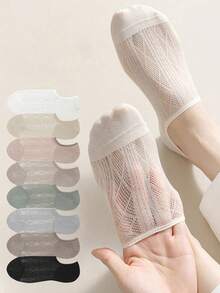 5/10 Pairs Women's Transparent Invisible Socks, Comfortable And Breathable, Random Color 1/2/3/4/5/6/7/8/9/10/20/30 Pairs - Style a - View 13