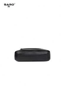 Men's Fashion Casual Crossbody Bag, Large Capacity, Youth Gift, Street Style, Horizontal Design, New Arrival - Black - View 10