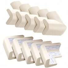 4 piezas/8 piezas/10 piezas Protectores de esquinas para niños, protectores de esquinas gruesos para bebés, protección de esquinas de rebote rápido/adhesivo de doble cara, por favor tenga en cuenta: limpie la superficie a fondo antes de aplicar, aplique de una sola vez, presione firmemente, espere 2 horas antes de tocar después de aplicar - Multicolor - Ver 2