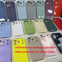 全包覆液態矽膠手機殼，適用於 iPhone 18 Pro Max 18 Pro，三層軟橡膠防震保護殼，內襯防刮超細纖維手機殼，適用於 iPhone 17 Pro Max 16 Pro Max 17e 16e 15 14 13 - 午夜藍 - 查看 9