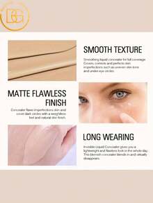 beauty glazed 3 PCS Makeup Set: 1 Ultra-Luminous Matte Foundation+1 Lightweight Liquid Concealer+1 Oil Control Loose Powder, Waterproof, Long-Lasting, Matte Finish, Silky Texture, Easy Application, Travel-Friendly, Makeup Kit For Natural And Refined Makeup Look - B97#05+B117#404+B8885#102 - View 7