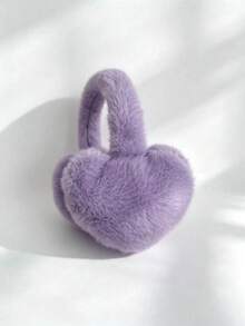 Autumn/Winter Korean Style Heart-Shaped Plush Ear Muffs, Anti-Freeze Warm Ear Covers, Ear Protection Warm Suitable For Outdoor Sports - Heart - View 4
