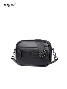 Men's Fashion Casual Crossbody Bag, Large Capacity, Youth Gift, Street Style, Horizontal Design, New Arrival - Black - View 7
