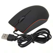 Ratón USB con cable, ratón de computadora ergonómico ambidiestro, botones duraderos, ratón de juego USB compacto, adecuado para PC, computadora de escritorio, portátil, Chromebook & - Ver 10