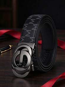Men's Casual Automatic Buckle Belt, Fashionable Belt, Men's Classic Daily Belt Accessories, Regular Wear And Simple Styling Clothing. - Multicolor - View 4