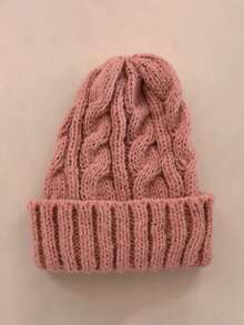 Unisex Solid Color Street Style Distressed Knit Beanie Hat, Warm Outdoor Fashion Couple/Student Knitted Cap, Suitable For Daily Wear, Autumn/Winter - Multicolor - View 21
