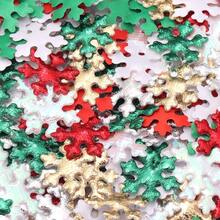 100pcs Polyester Non-Woven Fabric Colorful Snowflake Confetti, Christmas Table Scatter, Handmade DIY Greeting Card Scrapbook Decoration Material, Christmas Tree Hanging Ornament, Home Pillow Sofa Decoration - snowflake - View 8
