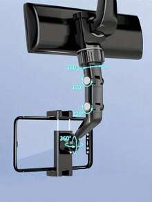 Car Phone Holder, Suitable For Rearview Mirror; Globally Universal Adjustable & Telescopic Navigation Mount; Multi-Function Phone Holder Mountable On Rearview Mirror; Globally Applicable Fixed Car Navigation Mount. - A - View 3