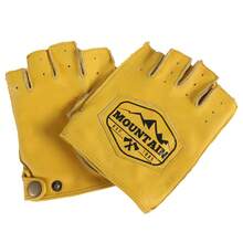 Vintage Personalized Half-Finger Gloves Unisex Breathable Perforated Design Motorcycle Riding Protective Gloves Outdoor Sports Motorcycle Anti-Slip Wear-Resistant Fingerless Gloves - A - View 3