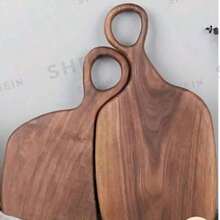 2 Pieces Compact Wooden Cutting Board Set, Perfect For Couples, Small Fruit Bread Board, Kitchen Decor & Anniversa - Multicolor - View 2