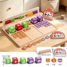 New Educational Children's Calculation Frame, Addition And Subtraction Math Teaching Tool, Abacus Learning Toy, Early Education Christmas Toy - Multicolor - View 10