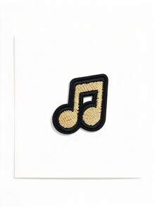 5Pcs/10Pcs Embroidered MusicNote Patch Embroidered Iron On Patches, Music Note Decor Patch 5.6 X 2.5cm For Jackets Jeans Backpacks Hats Clothing DIY Decoration - MusicNote - View 8