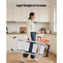 Escalera de Aluminio Plegable 4 Peldaños, Escalera de Tijera con Pedal Antideslizante y Empuñadura Cómoda, Capacidad de 150 kg, Taburete Multifuncional para Cocina, Almacén, Hogar, Oficina - 4,3 kg - Ver 6