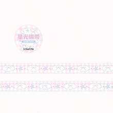 1pc Glitter Basic Salt-Style Planner Washi Tape, Salt-Stained Galaxy Paper Airplane & Bow Collage Material For Girls - Round - View 16