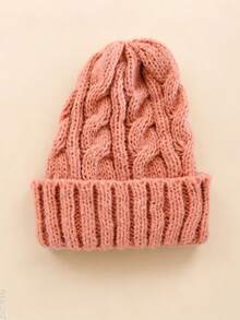 Unisex Solid Color Street Style Distressed Knit Beanie Hat, Warm Outdoor Fashion Couple/Student Knitted Cap, Suitable For Daily Wear, Autumn/Winter - Multicolor - View 6