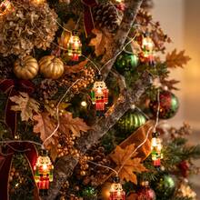 Lampu Hias LED Bentuk Prajurit Walnut Cahaya Hangat Kemasan Tunggal - Cocok untuk Natal, Thanksgiving, Pesta, Pernikahan, Hadiah, Pohon Natal, Perapian, Kamar Tidur, Teras, Jendela, dan Lainnya - Menciptakan Suasana Liburan yang Nyaman dan Menarik. - Lampu Hias Tentara - View 2