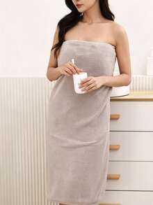 Khăn tắm cỡ lớn cho người lớn, màu cà phê, 90cm*180cm, 1 cái - màu nâu - Xem 5