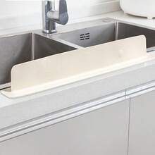 Silicone Sink Splash Guard, Kitchen Sink Splash Guard, Countertop Waterproof Strip, Suitable For Laboratory Sink, Vegetable Washing Basin, Waterproof Cover, Kitchen Essential, Bathroom Accessory, Home Essential - Multicolor - View 4