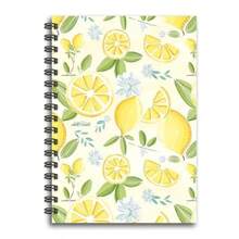 1pc 2D Flat Fresh Lemon Pattern A5 Spiral Notebook,50 Sheets 100 Pages, Student Office Classroom Meeting Records, Portable Planner And Diary Notebook, Suitable For Professionals, Students - One Book (50 Pages, 100 Pages) - View 9