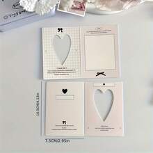 30pcs Mini Hollow Folded Greeting Cards, Message Cards, Couple Postcard Cards, Decorative Folded DIY Message Cards, Gift Decoration Cards, Folded Greeting Cards, Holiday Greetings, Postcard Thank You Cards, Birthday Party Invitations, Greeting Words, Holiday Universal Cards - C - View 4