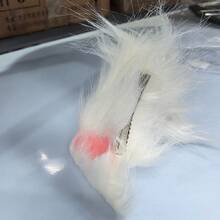 Solid Color Handmade Plush Animal Ear Hair Clip Cute Cat Headband Hair Accessory Wholesale Lolita Cat Ear Hair Clip - White - View 4