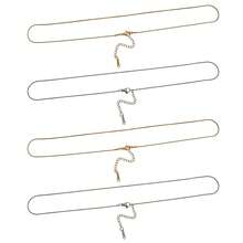 1pc Stainless Steel Snake Blank Necklace Chain Dainty Round Snake Link Chain Gold Silver Tone DIY Jewelry Making Chain Base - Multicolor - View 8