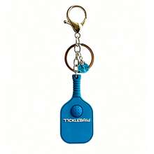 Pickleball Paddle Keychain, Creative Colorful Silicone Pickleball Racket Pendant, Sports Bag Charm, Small Gift, Sports Pattern, Casual Silicone Keychain, All Year - Racket - View 9