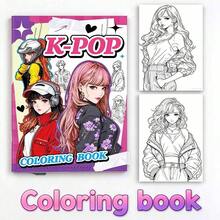 Adult Fashion Coloring Book - Pop Art Line Drawings, Creative Stress Relief Gift For Teens & Art Lovers - Pink Purple - View 8