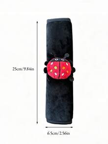 1 cái/2 cái đệm vai dây an toàn ô tô trang trí ong và bọ rùa, đệm dây an toàn mềm mại thoải mái dùng cho mọi mùa - A - Xem 5