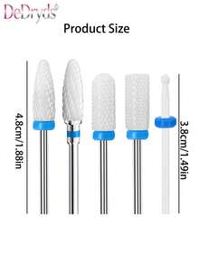 DeDryDS 5pcs Electric Nail Drill Set With Rotating Drill Bits/Milling Heads Nail And Pedicure Tools - Multicolor - View 6