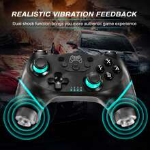 A Wireless Controller Compatible With The Switch, Switch 2, Switch OLED, Switch Lite, And PC. Features Include Console Wake-Up Functionality, A 550 MAh Battery, Hall-Effect Joysticks, Dual Vibration Motors, A 6-Axis Gyroscope, And Turbo Mode. - View 4