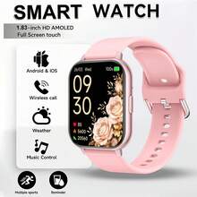 Latest 1.83inch Screen Fashion Design Full Touch Outdoor Sports Smartwatch, Suitable For Men And Women, Supports Wireless Calling, Message Notification, Fitness Tracking, Pedometer, Wireless Music, Multiple Sports Modes, Perfect Holiday Gift - Multicolor - View 14