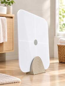 1PC Wavy Striped Weight Scale Stand, Space-Saving Organizer, Suitable For Various Body Fat Scales, Electronic Scales, Tablets, Books, Magazines, Bathroom Floor, Bedside, Entryway Cabinet, Etc., Multi-Purpose Creative Storage Rack, Personalized Christmas Gift, Creative Gift For Friends. - Multicolor - View 3