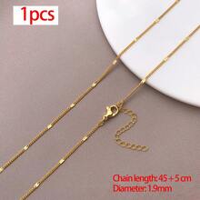 1pc Brass Sunflower Station Blank Necklace Chain Thin Cable Chain With Embossed Sun Links Gold Silver Tone DIY Jewelry Making Chain Base - Multicolor - View 11