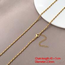 1pc Minimalist Brass Blank Necklace Chain Dainty 18K Gold Tone Chain Base Thin Chain For Pendant Charms DIY Handmade Jewelry Making Chain Base - Gold - View 29