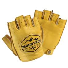 Vintage Personalized Half-Finger Gloves Unisex Breathable Perforated Design Motorcycle Riding Protective Gloves Outdoor Sports Motorcycle Anti-Slip Wear-Resistant Fingerless Gloves - A - View 16