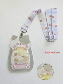 1 buah Dompet Kartu Transparan Berbentuk Kucing, Cocok untuk Tas Bahu Anak Perempuan, Dapat Menyimpan Kartu Pelajar dan Kartu Transportasi, Hari Pertama Sekolah - MultiWarna - View 13