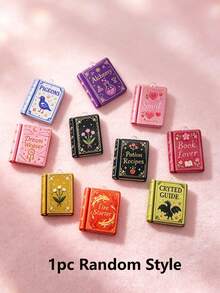 20pcs Colorful Magic Book Pendants, Bohemian Style Charms For DIY Jewelry Making, Handmade Crafts, Earrings, Necklaces, Bag Charms, Keychains, Phone Case DIY Decals - Multicolor - View 5