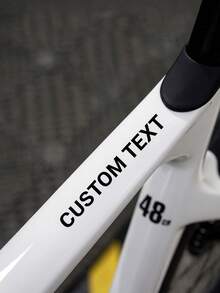 Custom Bicycle Text Stickers, Custom Letter Name Labels, Personalized Creative Waterproof Decals, Suitable For Team Logos, Road Bike And Mountain Bike Label Stickers Design, Team Branding, Creative Stickers, Decorative Labels - Multicolor - View 5
