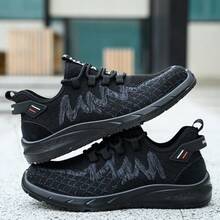 Men & Women Black High‑Top Work Boots, Lightweight Soft Durable Indestructible, Puncture‑Resistant For Daily Outdoor Work - Black - View 3