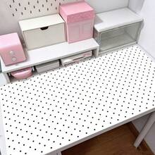 Mousepad Kulit PU Minimalis Warna Pink Motif Hati dan Gelombang Korea, Alas Meja Kantor Besar, Alas Meja Keyboard Tahan Air, Alas Mousepad Gaming - View 4