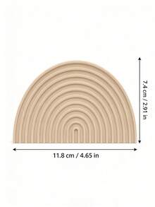 1PC Wavy Striped Weight Scale Stand, Space-Saving Organizer, Suitable For Various Body Fat Scales, Electronic Scales, Tablets, Books, Magazines, Bathroom Floor, Bedside, Entryway Cabinet, Etc., Multi-Purpose Creative Storage Rack, Personalized Christmas Gift, Creative Gift For Friends. - Multicolor - View 2