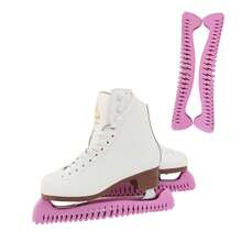 Ice Skate Blade Guards, Silicone Material, Elastic Stretch, Non-Slip And Wear-Resistant, Figure Skating, Ice Sports, Ice Rink Practice, Roller Skating Training, Outdoor Sports, Ice Blade Storage, Sports Protection, Halloween, Christmas, Birthday Gift - Multicolor - View 3