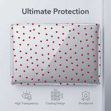 1 ốp bảo vệ chống sốc trong suốt bằng nhựa PC cứng cho MacBook, vỏ trong suốt hoàn toàn có lỗ thông hơi, ôm khít máy, phù hợp cho 13 Neo/13.3 Air/13.3 Pro/13.6 Air/14.2 Pro/15 Air/16.2 Pro - Xem 2