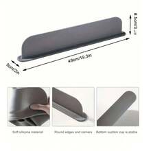Silicone Sink Splash Guard, Kitchen Sink Splash Guard, Countertop Waterproof Strip, Suitable For Laboratory Sink, Vegetable Washing Basin, Waterproof Cover, Kitchen Essential, Bathroom Accessory, Home Essential - Multicolor - View 2