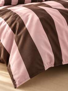 3pcs Duvet Cover Set, Home Bedding, Pink Purple Striped Bedding Set, Cozy Interior Decor, Skin-Friendly Breathable Fabric, Super Soft Anti-Pilling, No Duvet Insert Included, Machine Washable - Multi-color a - View 10