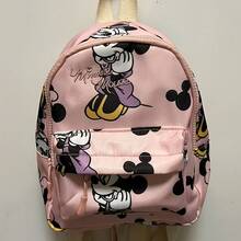 Disney Balo in hình Minnie Mouse, balo họa tiết thêu hoạt hình, balo đeo vai nhẹ nhàng phong cách thường ngày cho du lịch và đi chơi hàng ngày - Nhiều màu - Xem 3